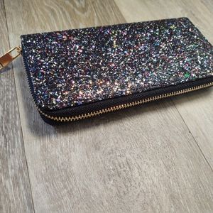 Black Glitter Wallet